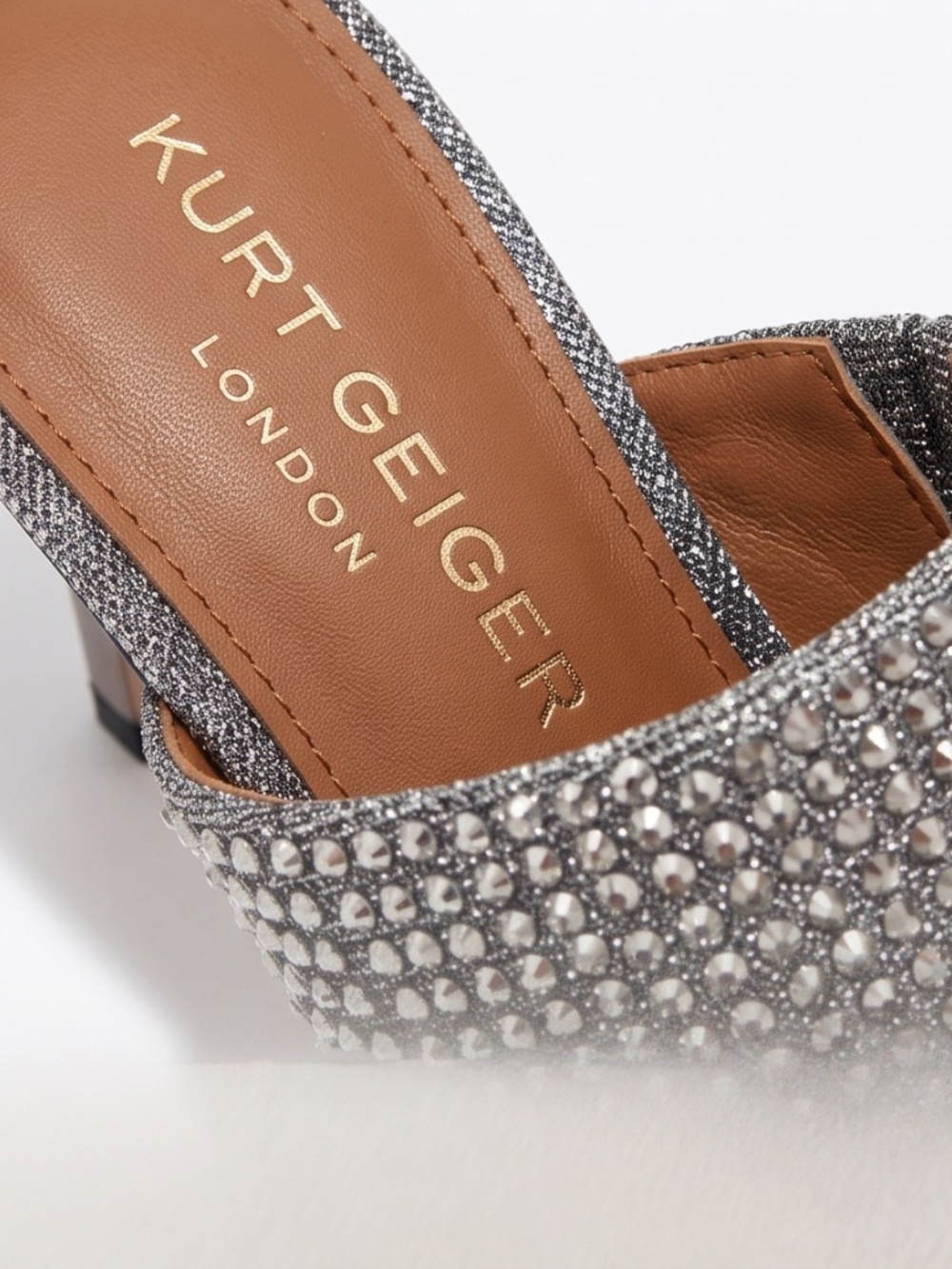 Kurt Geiger London Rhinestone Mules - Picture 2 of 2